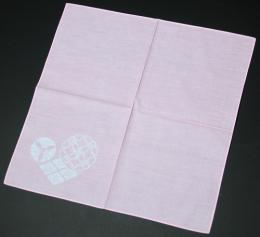 高麗屋三代襲名 ハンカチ 淡ピンク